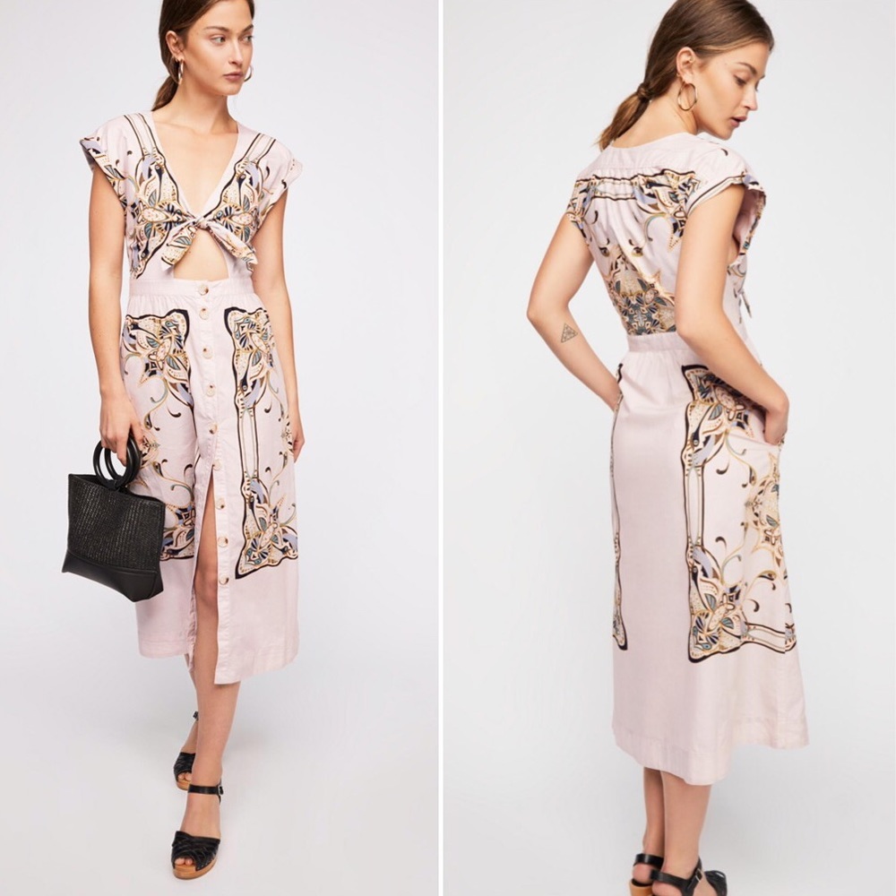 Free People Linvilla Midi Dress